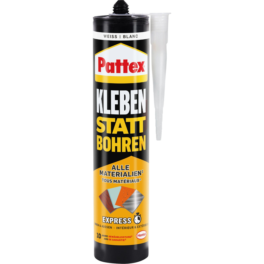 Pattex Montagekleber Kleben statt Bohren Express Weiß 390 g Kartusche - Bild 2