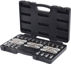 KS Tools CHROMEplus Bit-Stecknuss-Satz 1/2 Zoll, 32-teilig, Schwarz - Bild 1