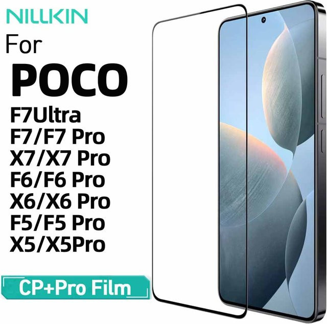 Nillkin Gehärtetes Glas Vollflächiger Displayschutz für Poco X7 Pro F7 Ultra F7 Pro X6 Pro F6 Pro F5 Pro X5 Pro transparent - Bild 1