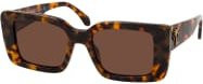 Palm Angels DORRIS PERI057 Sonnenbrille, Vollrand, quadratisch, Kunststoff, brown, Unisex - Bild 1