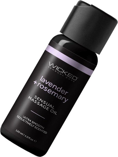Wicked Sensual Massage Oil Lavender Rosemary, 120 ml, Unisex - Bild 1
