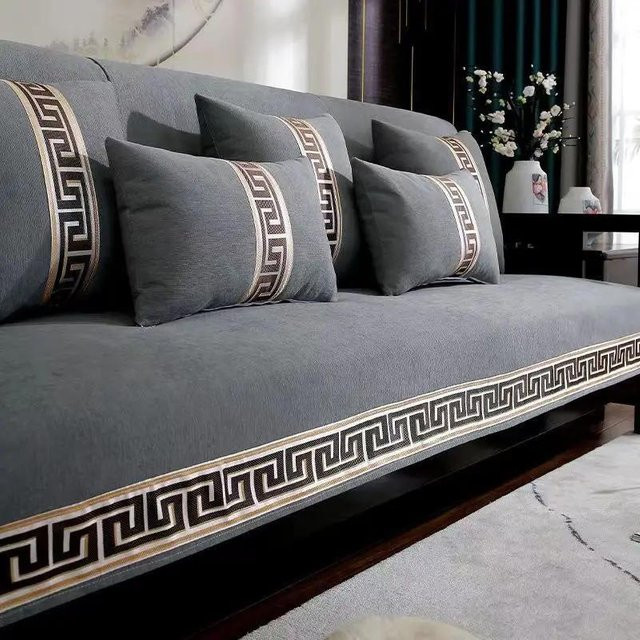 Dekoratives Sofakissen im chinesischen Stil von Your Warm Home, quadratisch mit floralem Muster, B/B/H: 70 x 70 x 70 cm - Bild 1