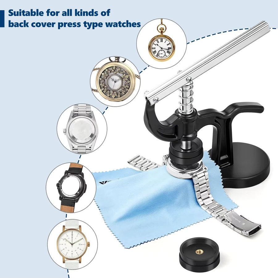 Reparaturwerkzeugsatz Uhrendruckmaschine, Schwarz, Unisex - Bild 4