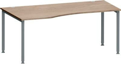 Schäfer Shop Genius Freiformschreibtisch MODENA FLEX, Breite: 180 cm, Eiche/anthrazit - Bild 1