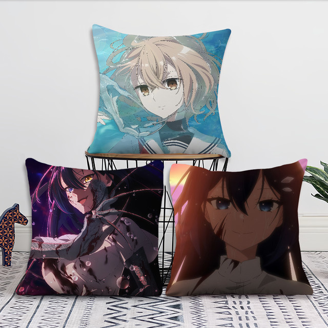 NordicSimplicity Kissenbezug mit Anime Print This M-Monster W-Wants to Eat M-Me Design - Bild 1