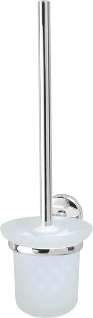 Fackelmann Toilettenbürste Vision mit Halter, silberfarben, B/H/T: 11 x 38 x 15 cm - Bild 1