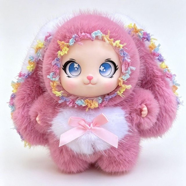 Hasen-Plüschtier-Schlüsselanhänger, Unisex - Bild 1