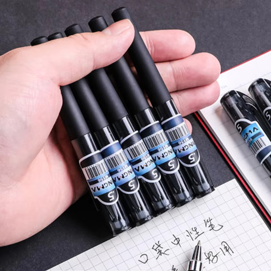 Mini Gelstift Set in Schwarz und Grün, tragbarer kurzer Tintenstift für Schule und Unterschriften - Bild 3