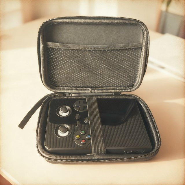 Anbernic RG477V Handheld-Aufbewahrungstasche in Schwarz für Retro-Spielkonsolen - Bild 1