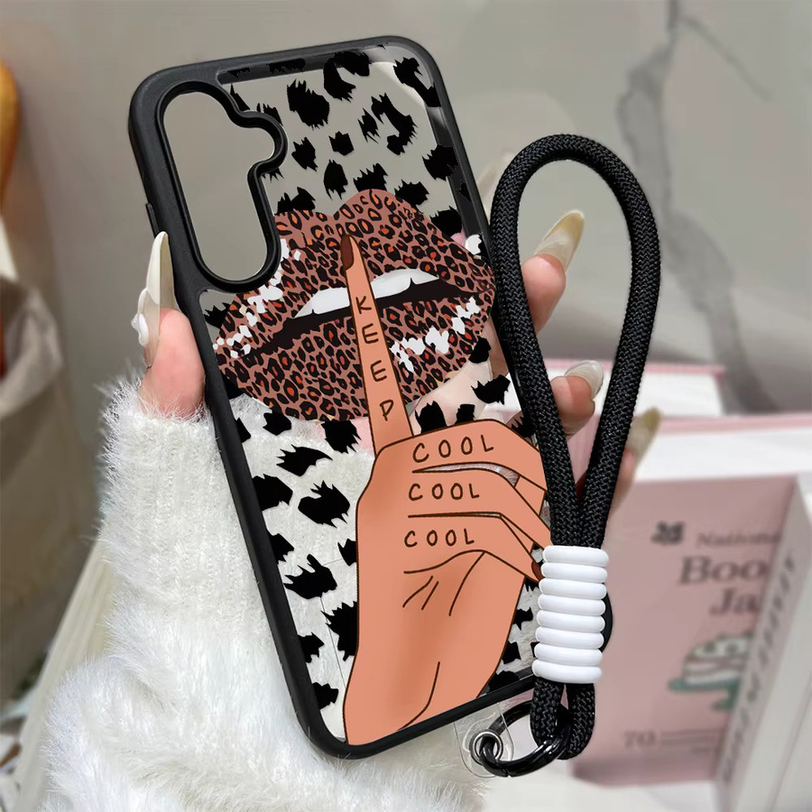 AKABEILA Silikon Handyhülle mit Leoparden-Lippen-Design für Samsung Galaxy A-Serie in Multicolour - Bild 6
