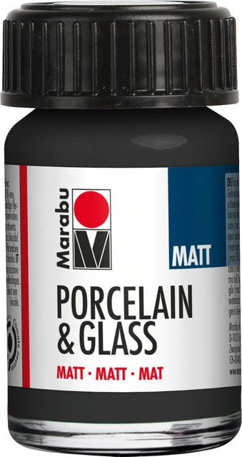 Marabu Porcelain & Glass matt Schwarz - Bild 1