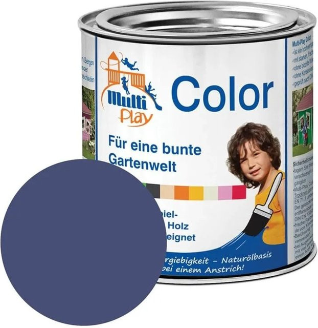 PROFI Multi-Play Color Holzfarbe Dunkelblau, 0,375 l, satin-matt - Bild 1