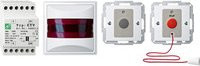 Merten Komplett System M Behinderten-WC-Set mit Ruf-Taster, Abstelltaster, Zimmersignalleuchte und Netzteil in Polarweiß - Bild 1