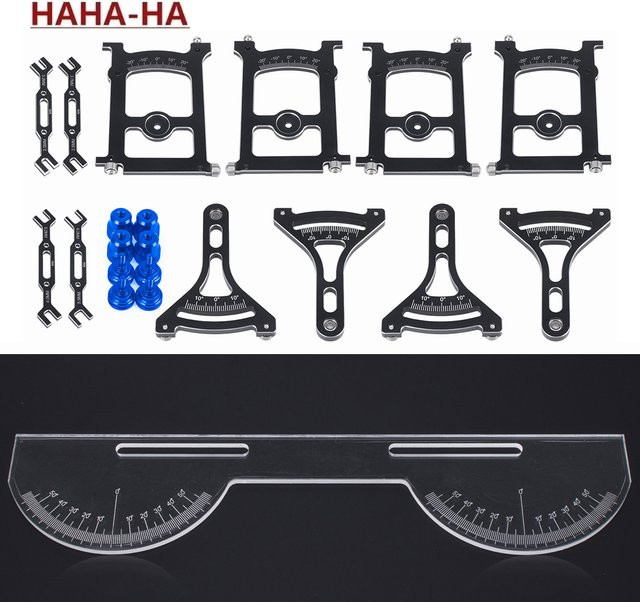 MALOM RC Aluminium-Chassis-Messwerkzeug mit Schraubenschlüssel, 1-teiliges Set - Bild 1