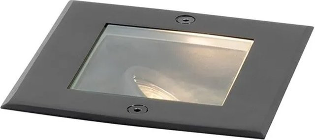 QAZQA Moderner Bodenspoiler Oneon in Schwarz, verstellbar und dimmbar, IP65, GU10 - Bild 1