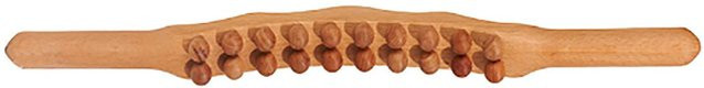 Beautyyy Gua Sha-Stick aus Buche, 20 Perlen, braun - Bild 1