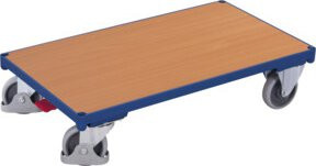 VARIOfit Plattformwagen aus Stahl in Blau und Multicolour, B/T: 106,0 x 70,0 cm - Bild 1