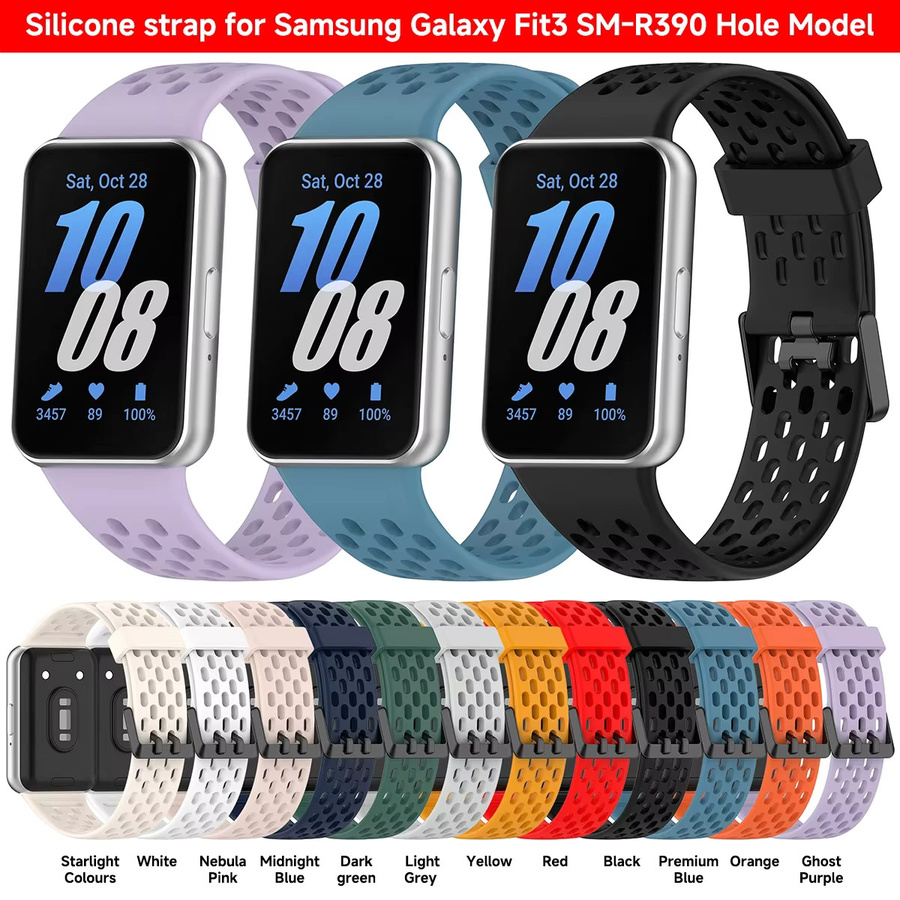 CHIICSMART Uhrenarmband Silikon, Bunt, Unisex, für Samsung Galaxy FIT 3 - Bild 5