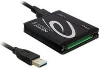 Delock USB 3.0 Card Reader für CFast 2.0 in Schwarz mit USB-A und USB-C Anschlüssen - Bild 1