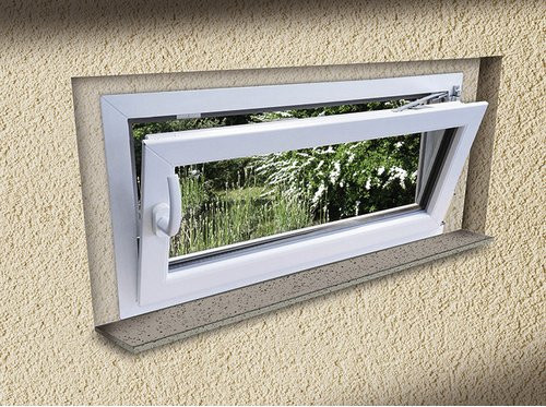 Meeth Wohnraumfenster 1-flügelig Dreh-Kipp in Weiss, B/H: 60 x 40 cm - Bild 1