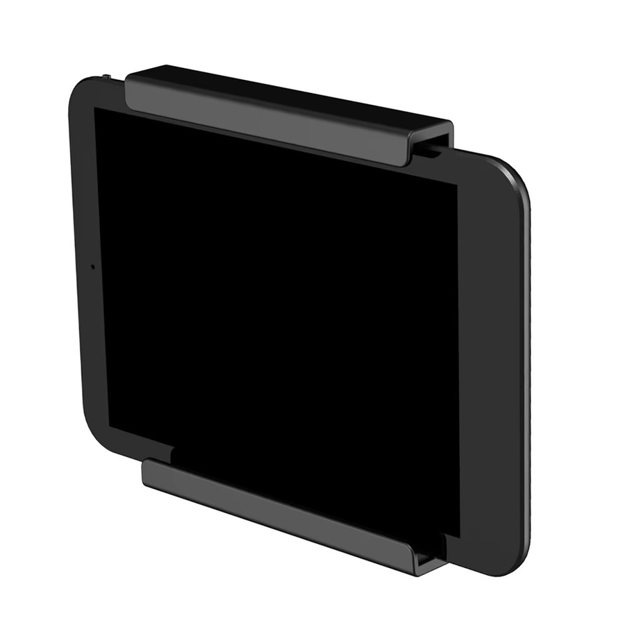 MOJOYCE 2er Set universeller Tablet-Ständerhalter zur Wandmontage in Schwarz, befestigbar mit Klebstoff oder Schrauben, passend für alle Tablets und Smartphones - Bild 2