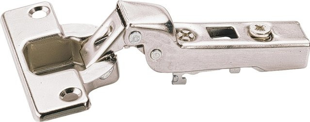 Hettich Topfscharnier Push to open für grifflose Möbeltüren mit Mittelwandanschlag in Silber/Chrome, Durchmesser: 35 mm - Bild 1