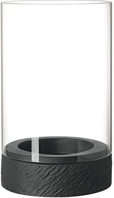 Villeroy & Boch Manufacture Rock Home Windlicht aus Glas in Grau Transparent, Durchmesser: 25 cm - Bild 1