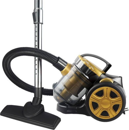 Elta Bodenstaubsauger VC800W bagless in Gold Schwarz mit waschbarem Filter B/H/L: 26 x 41 x 25 cm