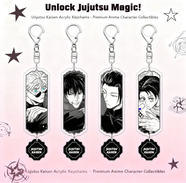 Bandai Jujutsu Kaisen Schlüsselanhänger, Anime-Accessoires, Kunststoff - Bild 1
