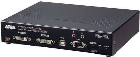 ATEN KE6940AIT KVM Extender in Schwarz mit USB-C, USB-A und Ethernet/LAN - Bild 1