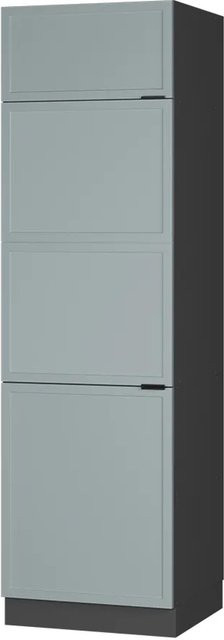 Vicco Fame-Line Küchen-Hochschrank in Anthrazit, Blau und Grau mit Soft-Closing-Scharnieren, B/T/H: 60 x 58 x 206,8 cm - Bild 1
