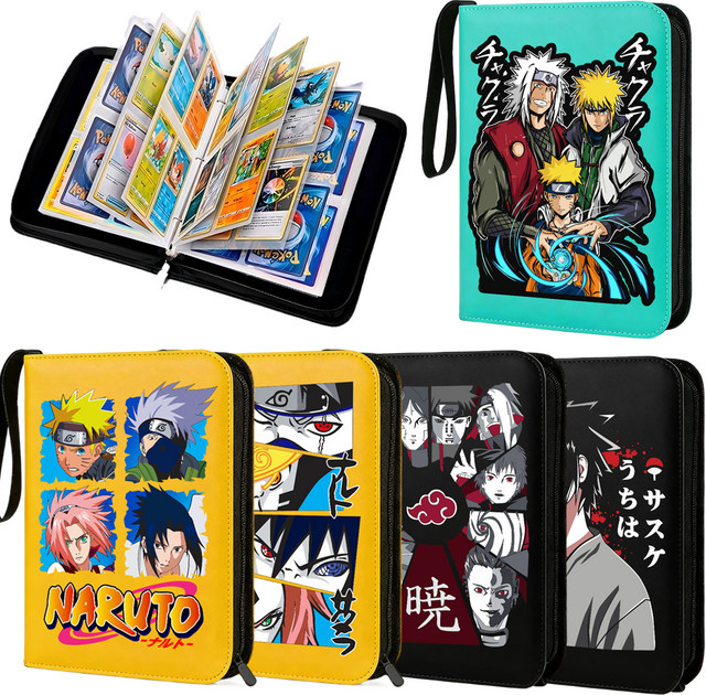 Bandai Naruto Großes Sammelalbum mit Reißverschluss, 400 Stück, 4-Fach-Album - Bild 1