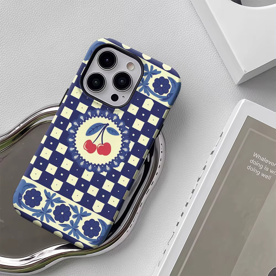 Potdemiel Kirschblüten Handyhülle für iPhone 17 16 15 14 13 Pro Max Plus mit Magnetfunktion und robustem Doppel-Schicht-Schutz - Bild 4
