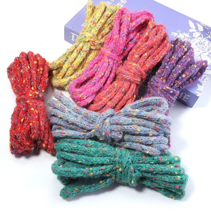 Buntes Dot Plüschband mit 1 cm Breite für DIY-Bastelarbeiten, Kleidung und Accessoires, Multicolour - Bild 4