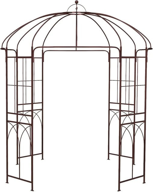Costway Rosenbogen aus Metall als Rankgitter und Kletterhilfe für den Garten, B/T/H: 211 x 211 x 256 cm - Bild 1