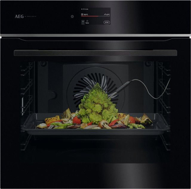 AEG Einbaubackofen Serie 7000 TE8PB73FAB in Schwarz mit 71 l Volumen, Pyrolyse, Heißluft, Grill und WiFi App-Control - Bild 1