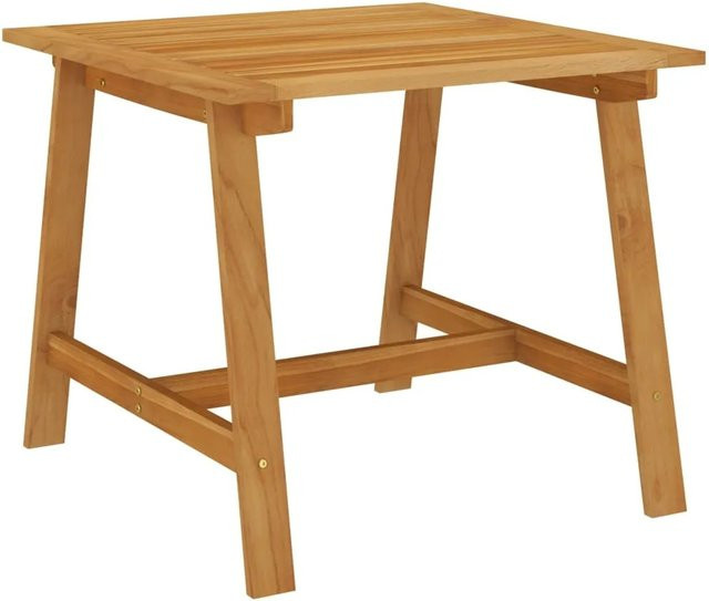 vidaXL Garten-Esstisch aus Akazien-Massivholz in Braun, B/T/H: 88 x 88 x 74 cm - Bild 1
