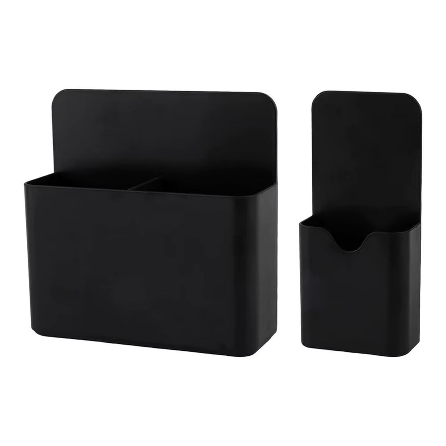 Magnetischer Bleistiftbecher und Stifthalter aus Kunststoff in Schwarz für Kühlschrank und Schule - Bild 6
