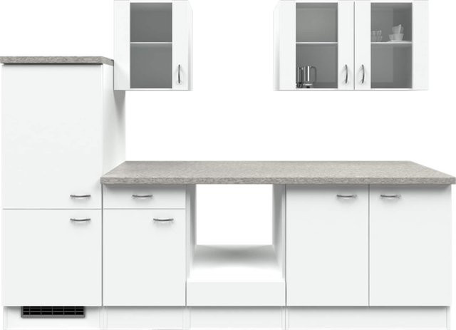 Küchenzeile Flex-Well Wito ohne Elektrogeräte, Breite: 270 cm, Tiefe: 60 cm, Höhe: 162 cm - Bild 1