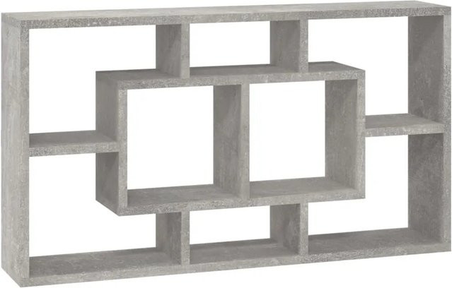 vidaXL Wandregal Cube mit 8 Fächern in Betongrau, modern und matt - Bild 1