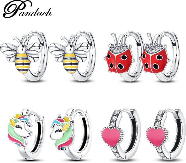 Pandach Ohrringe, 925 Silber, Zirkonia, Damen - Bild 1