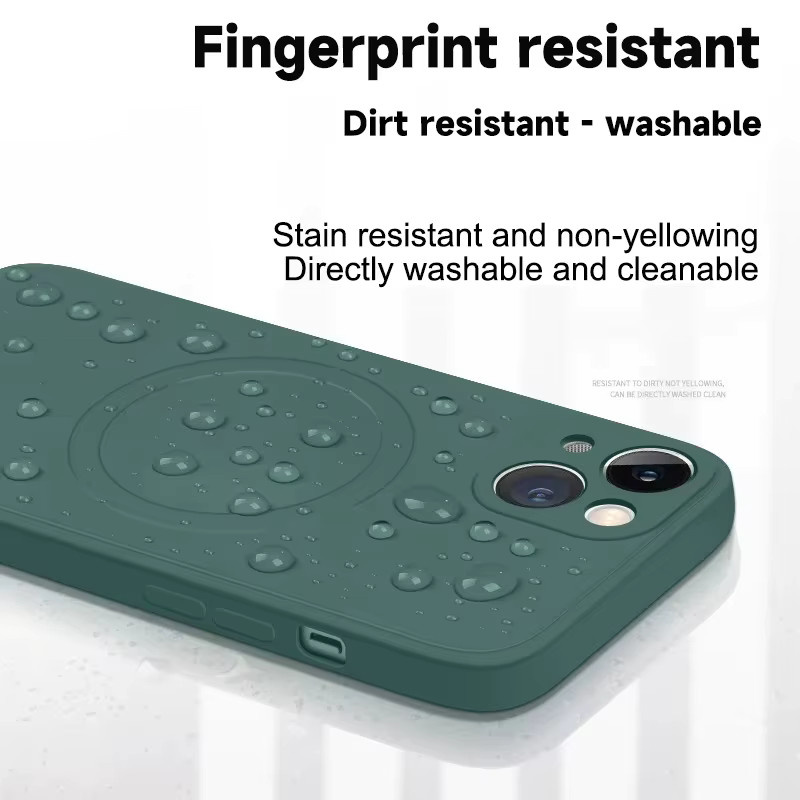Apple MagSafe Flüssigsilikonhülle mit TPU-Abdeckung für iPhone, Farbe: Blau - Bild 4