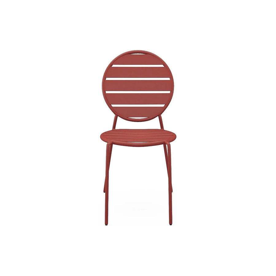 Gartenstuhl Montefaro von Vente-unique in Terracotta aus Metall, stapelbar - Bild 2