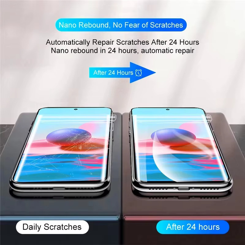 3er Pack Xiaomi Hydrogel Display Schutzfolie Transparent für Redmi Note 14 14S 13 12 11 Pro 13C 14C 11S 12S 10S 10 10A 10C 10T 9S 9A 9C 11T 5G - Bild 2