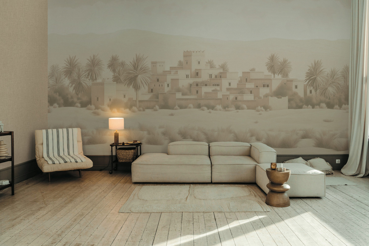 Jannelli & Volpi Mural Todra Wandgestaltung in Beige aus Vinyl - Bild 1