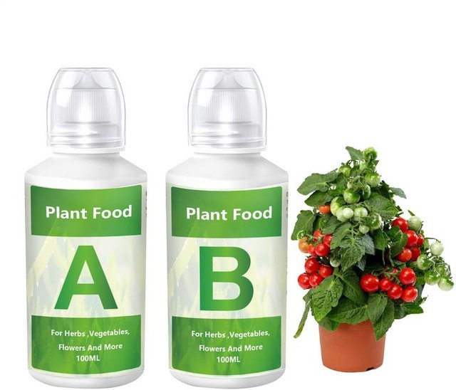 Dünger AB Zweiteiliges Set Flüssiger Pflanzendünger für Hydrokultur, Gemüse, Blumen und Rasen - Bild 1