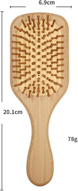Bambuskamm Massagebürste für Kopfhaut, Unisex - Bild 1