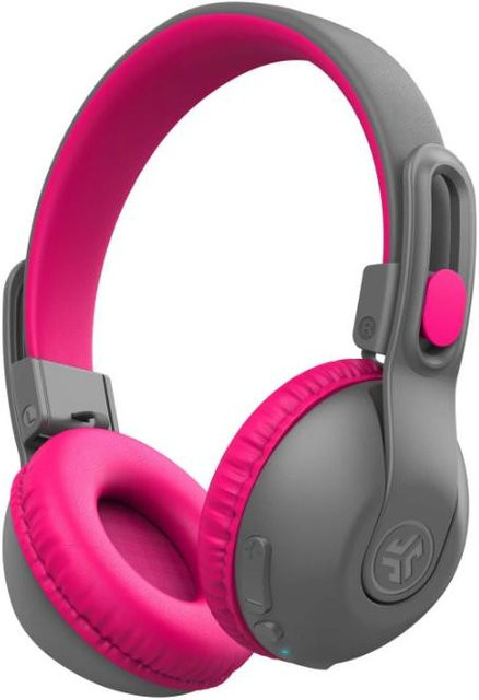 JBuddies Studio 2 Kinderkopfhörer Over-Ear mit Bluetooth und USB-C in Grau/Pink - Bild 1