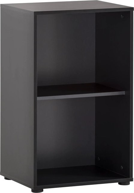 PROREGAL Aktenregal Raven Small mit 2 Fächern in Eiche und Schwarz, H x B x T: 84 x 51 x 41 cm - Bild 1