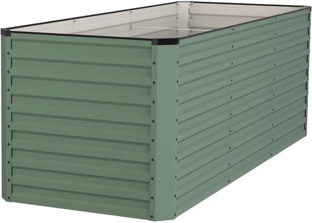 RIVARO Select Hochbeet aus Stahl in Waldgrün und Schwarz, B/T/H: 260 x 100 x 90 cm - Bild 1